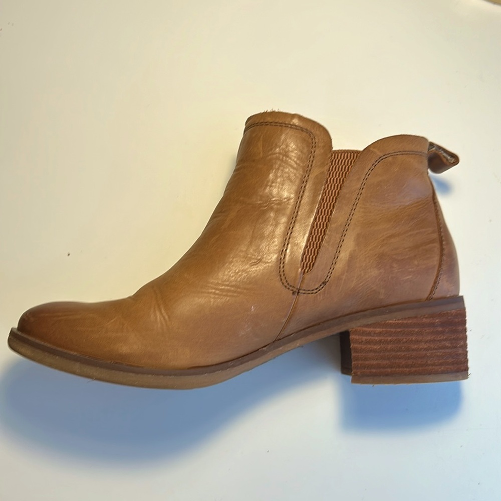 Korks leather cognac boots Size 9